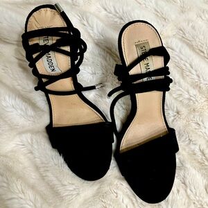 Steve Madden Black Strappy Women's Sandals